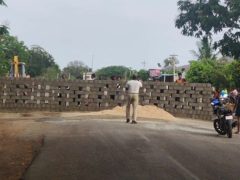 tamil nadu border wall-corona-lockdown