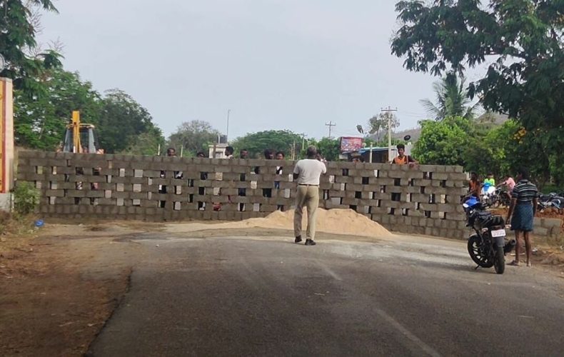 tamil nadu border wall-corona-lockdown