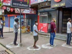 liquor shops-lockdown-line